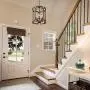 KSANA Farmhouse Chandelier, 5-Light Wood Drum Lantern Pendant Chandeliers for Dining Room, Bedroom, Kitchen Island, Foyer and Living Room