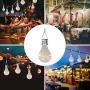 pearlstar Solar Light Bulbs Outdoor Waterproof Garden Camping Hanging LED Light Lamp Bulb Globe Hanging Lights for Home Yard Christmas Party Holiday Decorations (6 Pack-Clear Bulbs)