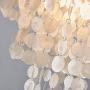 Saint Mossi 1-Light Morden Chandelier Capiz Pendant Lighting Fixture Coastal Style Hanging Ceiling Lighting for Dining Living Room Bedroom White Kitchen Island Saint Mossi 1-Light Morden Chandelier Capiz Pendant Lighting Fixture Coastal Style Hanging Ceiling Lighting for Dining Living Room Bedroom White Kitchen Island