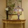 Tiffany Lighting Lamp, Capulina Handcrafted 17.7'' Tiffany Glass Lamp Shades, Tiffany Lamps for Bedrooms, Tiffany Lamp, Stained Glass Lamp, Stained Glass Desk Lamp - Gothic Stained Glass Style