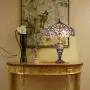 Tiffany Lighting Lamp, Capulina Handcrafted 17.7'' Tiffany Glass Lamp Shades, Tiffany Lamps for Bedrooms, Tiffany Lamp, Stained Glass Lamp, Stained Glass Desk Lamp - Gothic Stained Glass Style