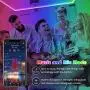 Led Strip Lights, 82ft/25m Long Smart Led Light Strips Music Sync 5050 RGB Color Changing Rope Lights,Bluetooth APP/IR Remote/Switch Box Control Led Lights for Bedroom,Home Decoration,Party,Festival