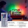 LED Strip Lights 32.8ft RGB 5050 Tape Light 12V Color Changing Rope Light Kit with RF Remote Power Plug-in Dimmable Flexible Non-Waterproof Indoor Lighting for Bedroom Kitchen Party Christmas