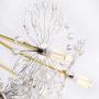 NOXARTE Modern Crystal Chandelier Dandelion Gold Firework Pendant Light for Dining Room Bedroom Hallway 19 Lights