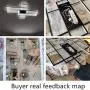 Modern LED Ceiling Lights Living Room Dining Room Ceiling Lighting Fixtures 3000-6500K Hanging Lamp Dimmable Remote Acrylic Rectangle Chandeliers Hotel Kitchen Bedroom Pendant Light,Black/105cm/65w