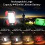 Work Lights, 4400mAh Solar Emergency Lights LED Portable Outdoor Camping Lights, 4 Brightness Modes Waterproof, Built-in Rechargeable Lithium Batteries(with USB Ports to Charge Mobile Devices)