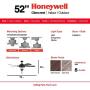 Honeywell Ceiling Fans 50615-01 Glencrest 52” Indoor & Outdoor, LED Edison Bulbs, ETL Damp Rated Aged Teak/Dark Walnut Blades, Oil Rubbed Bronze