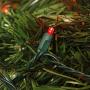 Sunnydaze Christmas Tree Lights 5mm Wide Angle LED String Light - 70-Count Bulbs - 22-Foot Lighted Length - UL Listed Indoor/Outdoor Electric Plug-in Holiday LEDs - Red