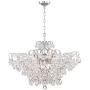 Petunia Chrome Chandelier 28'' Wide Clear Crystal 12-Light Fixture for Dining Room House Kitchen Island Entryway Bedroom Living Room - Vienna Full Spectrum