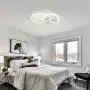 IKK Modern Ceiling Light, Flush Mount LED Lighting Fixture 4000K Natural Light, 3 White Rings Acrylic Shade, Modern Ceiling Lamp 60 Watts for Kids Rooms, Hotel Rooms, Dining Rooms, Living Room, Foyer IKK Modern Ceiling Light, Flush Mount LED Lighting Fixture 4000K Natural Light, 3 White Rings Acrylic Shade, Modern Ceiling Lamp 60 Watts for Kids Rooms, Hotel Rooms, Dining Rooms, Living Room, Foyer