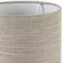 Oneach Modern Table Lamps Set of 2 with Dual USB Charging Port an AC Outlet 15” Bedside Desk Lamp for Bedroom Living Room Grey Cylinder Shade