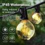 String Lights - Baxstel G40 with 27pcs Edison Light Bulbs, 25FT Clear Globe Patio Lights Outdoor Waterproof for Backyard Porch Balcony Indoor/Outdoor Commercial Decoration… String Lights - Baxstel G40 with 27pcs Edison Light Bulbs, 25FT Clear Globe Patio Lights Outdoor Waterproof for Backyard Porch Balcony Indoor/Outdoor Commercial Decoration…