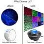 INST Star Light Projector for Bedroom Game Rooms, USB Star Light w/LED Star Night Light Projector for Kids, Ocean Wave Star, Built-in Music Player, Gift for All Ages
