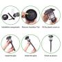 Azirier Solar Lights Outdoor Waterproof Outdoor Garden Lights, Solar Pathway Security Lights for OutdoorWall Backyard Fence Garage Garden Driveway 6 Pack