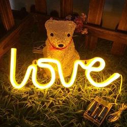 Love Neon Signs for Wall Decor,USB or Battery LED Signs,Neon Lights for Bedroom,Decorative LED Lights for Room, Neon Light Sign for Bar,Christmas,Party,Girls Living Room (Warm White)