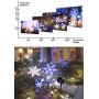 EAMBRITE Christmas Projector Lights LED White Blue Rotating Snowflake Projector Light for Birthday Wedding Theme Party Garden Home Winter Outdoor Indoor Decor