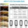 AIELIT CA10 E26 LED Candelabra Bulb 25 Watt Equivalent, Dimmable (0 - 100%), Warm White 2700K, 2W Vintage Filament Candle Light Bulbs for Hallway Entryway Porch Chandelier Pendant Lights, 4-Pack
