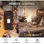 Smart Dimmer Plug Treatlife Outdoor Dimmer Works with Alexa and Google Assistant, WiFi Outlet Remote Control, Max Power 400W, IP44 Waterproof for Dimmable String Lights, Smart Home