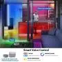 Lamomo Smart WiFi RGB LED Light Strips, Color Changing 16.4ft Strip Lights Phone App Control Works with Alexa, Silicone IP23 Waterproof Rope Lights with Remote Music Sync for Bedroom Outdoor Party