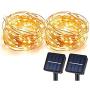 Solar String Lights, Sunlitec 100 LEDs Starry String Lights, Copper Wire Solar Lights Ambiance Lighting for Outdoor, Gardens, Homes, Dancing, Christmas Party 2 Pack Solar String Lights, Sunlitec 100 LEDs Starry String Lights, Copper Wire Solar Lights Ambiance Lighting for Outdoor, Gardens, Homes, Dancing, Christmas Party 2 Pack