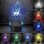 AUKND Basketball Night Light 3D Illusion Lamp Bedroom Decorations 7 Color Changing USB Kobe Basketball Lovers Idea Gift for Kids Boys Birthday Christmas