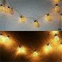 WISHWILL 20ft 20 LED Pineapple String Lights, Battery Operated Fairy String Lights for Party Birthday Wedding Home Bedroom Decoration (Warm White)