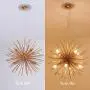 Jaycomey Firework Chandeliers with 8 Lights,Modern Rose Gold Pendant Lighting,Stanless Steel Ceiling Light Fixtures Wrought Aluminum Pendant Lamp for Bedroom Living Room,Dia19.6 Inch