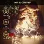 HYH Christmas String Lights 105Ft 300 LEDs with UL Certified End-to-End Expandable Plug, 8 Modes Waterproof Outdoor Indoor Fairy String Lights for Party, Christmas Tree, Holiday Decoration(Warm White)