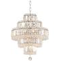 Talitha Chrome Crystal Chandelier 18 1/2'' Wide 18-Light Fixture for Dining Room House Foyer Kitchen Island Entryway Bedroom Living Room - Vienna Full Spectrum