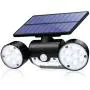 CINOTON Solar Flood Lights Outdoor Motion Sensor 30 LED Solar Light Dual Head Spotlights IP65 Waterproof 360°Rotatable Solar Landscape Light for Yard Garage Patio Porch CINOTON Solar Flood Lights Outdoor Motion Sensor 30 LED Solar Light Dual Head Spotlights IP65 Waterproof 360°Rotatable Solar Landscape Light for Yard Garage Patio Porch