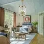 Hanging Pendant Light Fixture-8 Light Rectangle Clear Brass Modern Chandelier for Dining Room, Bedroom, Foyer and Entryway