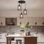 YYJLX Industrial 3-Lights Pendant Lighting Metal Kitchen Island Hanging for Dining Room