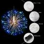 120LED Starburst String Lights LED Copper Wire Battery Operated Hanging Fairy Lights with Remote Timer Wedding Christmas Decorative Hanging Lights for Party Patio Garden Bedroom Décor Indoor Outdoor