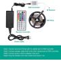 COOL·CAR Led Strip Lights 16.4ft, for Home, Kitchen, Bedroom, Dorm Room, Remote Control, RGB