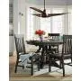 56'' Sleuth Modern Ceiling Fan with Light LED Dimmable Oil Rubbed Bronze Frosted Glass for Bedroom Living Room Kitchen Dining - Casa Vieja