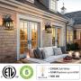 Outdoor Wall Lantern with Dusk to Dawn Sensor, Matte Black Exterior Wall Sconce, Outdoor Porch Light Fixture with LED Bulb, Anti-Rust Waterproof Wall Mount Lamp for Entryway, Garage, Front Door Outdoor Wall Lantern with Dusk to Dawn Sensor, Matte Black Exterior Wall Sconce, Outdoor Porch Light Fixture with LED Bulb, Anti-Rust Waterproof Wall Mount Lamp for Entryway, Garage, Front Door