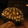 Joiedomi 2x100 Warm White Incandescent Christmas Net Lights for Indoor & Outdoor Decorations, Christmas Events, Christmas Eve Night Decor, Christmas Tree, Bushes