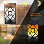 Bebrant Solar Wall Lights Outdoor Flickering Dancing Flames Lights with Dark Sensor Auto On/Off Waterproof Landscape Lighting Wall Mounted Night Lights(4 Pack)