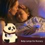 【2020 Christmas Version】Panda Night Light for Boys Girls, GoLine Gifts for Toddlers Babies, 7 Color Changing Night Light for Bedroom with Remote Control