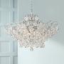 Petunia Chrome Chandelier 28'' Wide Clear Crystal 12-Light Fixture for Dining Room House Kitchen Island Entryway Bedroom Living Room - Vienna Full Spectrum