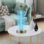 IESTARING Desk Lamp, Desk Light with Remote Control, Copper Table Light for Home Bedroom School Hotel Living Room (Copper)