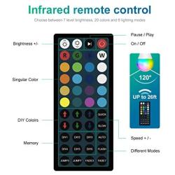 Color Changing Light Bulb, RGB LED Light Bulbs Dimmable with Remote, 900LM 9W RGBW Light Bulb - 20 Color 6 Modes A19 E26 Colored LED Bulb for Bedroom, Home Decor, Party (2 Pack)