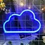 Blue Cloud Light Neon Signs Neon Lights for Wall Decor,USB or Battery LED Signs for Bedroom, Decorative Neon Light Sign for Christmas,Birthday Party, Living Room, Girls,Kids Room