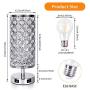 Crystal Touch Table Lamp with 2 Dual Fast USB Charging Ports, FOLUR 3-Way Dimmable Accent Bedside Light with E26 Bulb Included, Nightstand Desk Lamps Night Light for Bedroom, Living Room, Guest Room Crystal Touch Table Lamp with 2 Dual Fast USB Charging Ports, FOLUR 3-Way Dimmable Accent Bedside Light with E26 Bulb Included, Nightstand Desk Lamps Night Light for Bedroom, Living Room, Guest Room