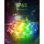 LED Strip Light, RGB+White Rope Light Strip, Strip Lighting with iOS & Android App Control, Alexa & Google Assistant Support, IP65 Water Resistance, and Music-Syncing Effects for Home (16.4ft)