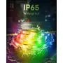 LED Strip Light, RGB+White Rope Light Strip, Strip Lighting with iOS & Android App Control, Alexa & Google Assistant Support, IP65 Water Resistance, and Music-Syncing Effects for Home (16.4ft)