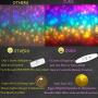 LED Rainbow String Curtain Lights with Dimmer Switch, USB Rainbow Fairy Icicle lights for Girls Room, Teen Room, Bedroom Decor, Mermaid & Unicorn Room Décor, Birthday,Party, Christmas Décor,Wall Decor