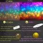 LED Rainbow String Curtain Lights with Dimmer Switch, USB Rainbow Fairy Icicle lights for Girls Room, Teen Room, Bedroom Decor, Mermaid & Unicorn Room Décor, Birthday,Party, Christmas Décor,Wall Decor
