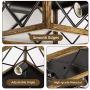 FIGDIFOR Industrial Vintage Flush Mount Ceiling Light Fixture, 2-Lights Adjustable Angle Metal Square Rustic Farmhouse Ceiling Lights for Hallway,Entryway,Dining Room, Bedroom,Kitchen, Stairway