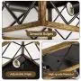 FIGDIFOR Industrial Vintage Flush Mount Ceiling Light Fixture, 2-Lights Adjustable Angle Metal Square Rustic Farmhouse Ceiling Lights for Hallway,Entryway,Dining Room, Bedroom,Kitchen, Stairway